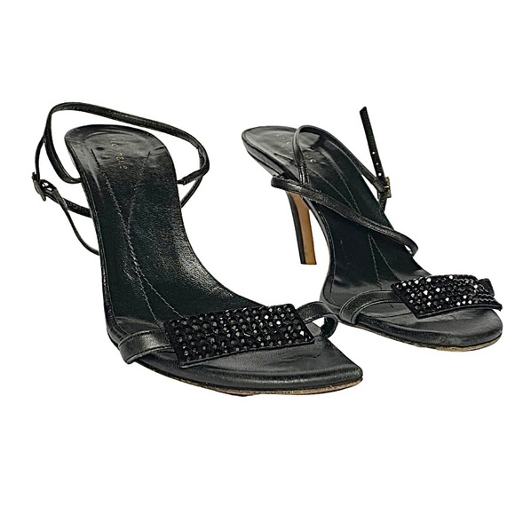 Kate Spade Beaded Open Toe Ankle Strap Heel - Picture 4 of 13